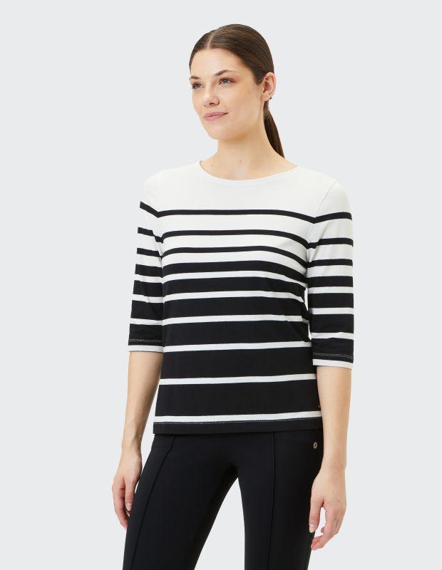 Joy Sportswear 3/4-Arm-Shirt LISA Shirt mit zweifarbigem Ringeldesign