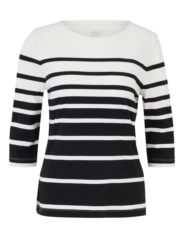 Joy Sportswear 3/4-Arm-Shirt LISA Shirt mit zweifarbigem Ringeldesign Lagerräumung