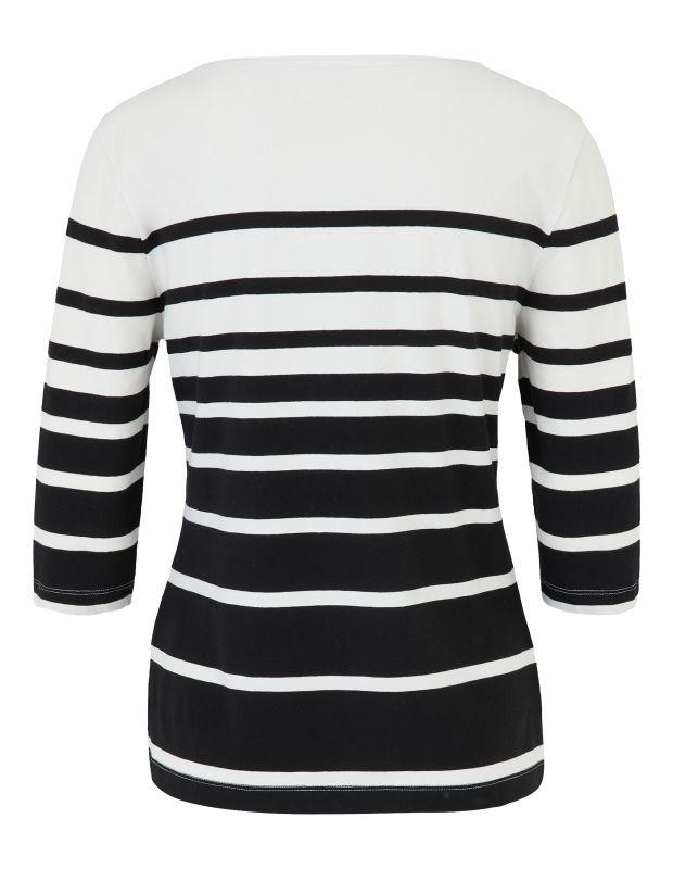 Joy Sportswear 3/4-Arm-Shirt LISA Shirt mit zweifarbigem Ringeldesign Lagerräumung