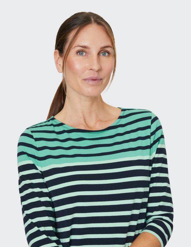 Joy Sportswear 3/4-Arm-Shirt CELIA T-Shirt mit feinem Ringeldessign Weihnachtsangebot