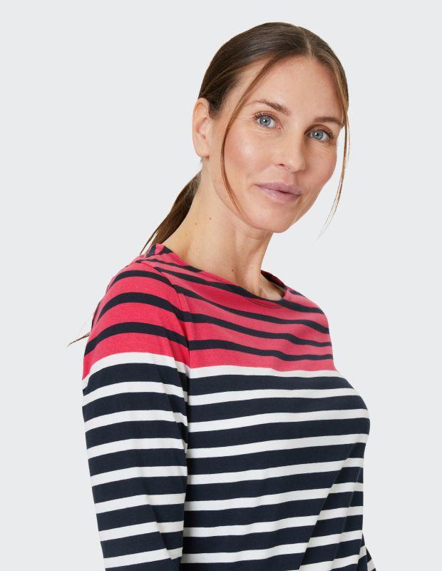 Joy Sportswear 3/4-Arm-Shirt CELIA T-Shirt mit feinem Ringeldessign Osterangebot