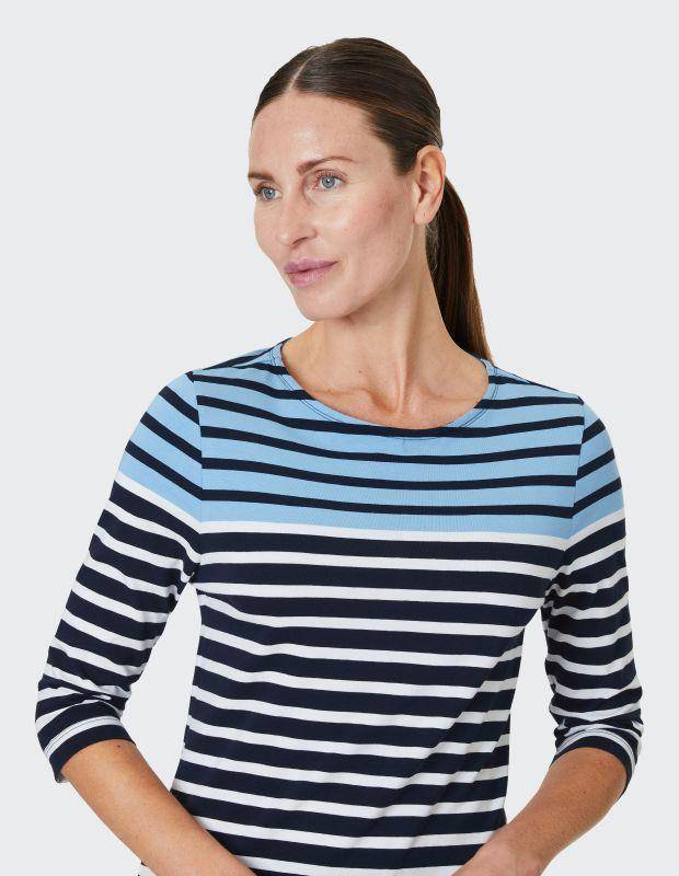Joy Sportswear 3/4-Arm-Shirt CELIA T-Shirt mit feinem Ringeldessign Heißer Verkauf