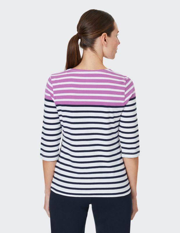 Joy Sportswear 3/4-Arm-Shirt CELIA T-Shirt mit feinem Ringeldessign Top Angebot