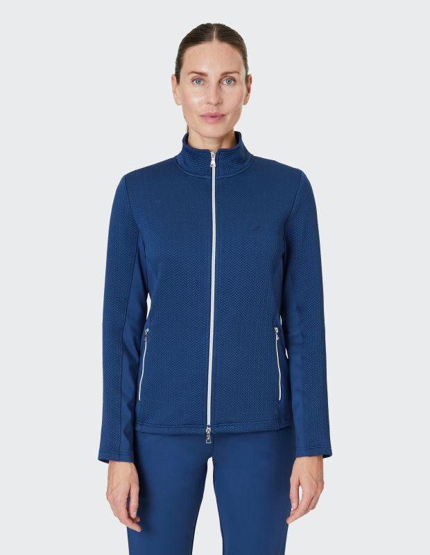 Joy Sportswear Sportjacke WIEBKE Sportive Jacke mit Zick-Zack-Struktur