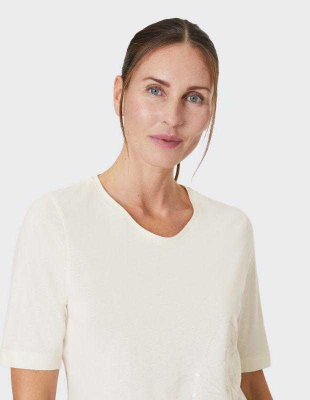 Joy Sportswear T-Shirt CHLOE T-Shirt mit schillerndem Blumendruck Kostenlose Rückgabe