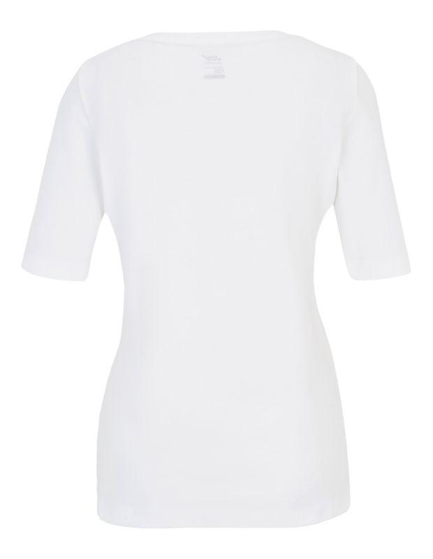 Joy Sportswear T-Shirt ARIA T-Shirt mit V-Ausschnitt und sanftem Schrift-Print im Angebot