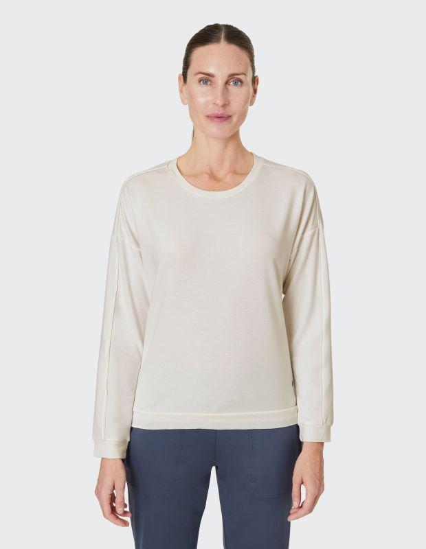 Joy Sportswear Sweatshirt RIKE Softes Sweatshirt mit Glanz Paspel