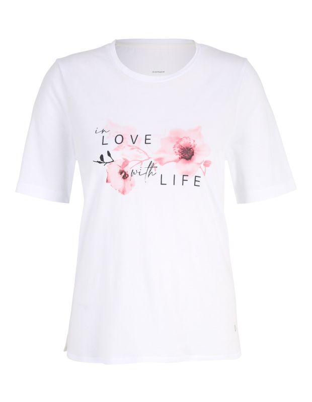 Joy Sportswear T-Shirt LUZIE Lockeres Shirt mit floralem Front-Print Black Friday Preise