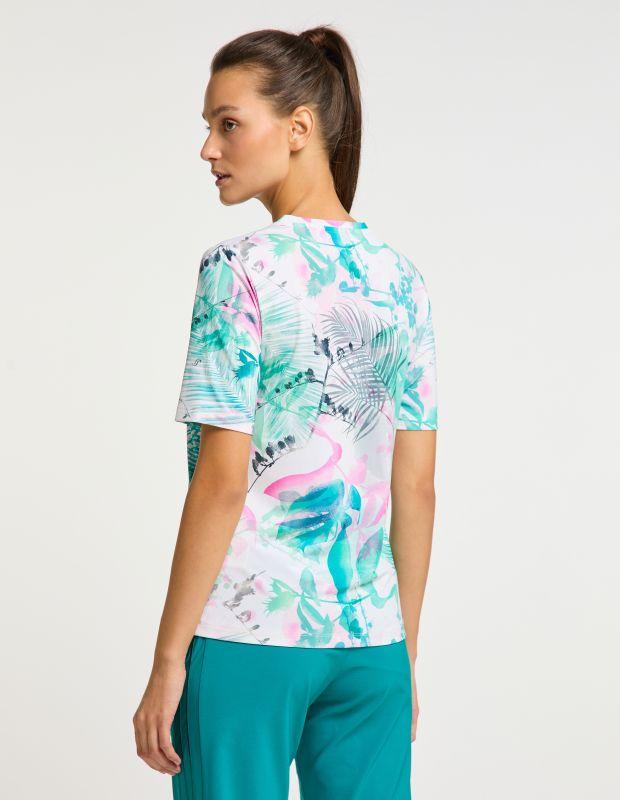 Joy Sportswear T-Shirt CLARA Rundhalsshirt mit tropischem Druckmotiv Vatertagsangebot