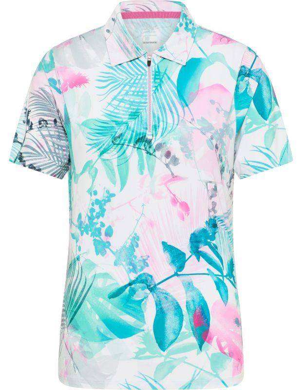Joy Sportswear Poloshirt EDDA Sportives Poloshirt mit tropischem Druckmotiv Valentinstagsangebot