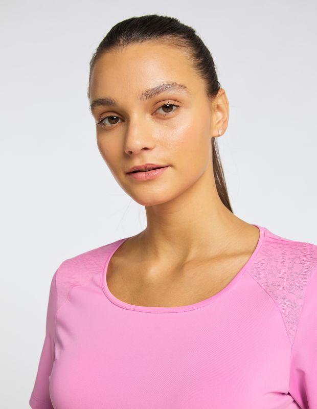Joy Sportswear T-Shirt HANNA Sportives T-Shirt mit Jacquardeinsatz Heißer Verkauf