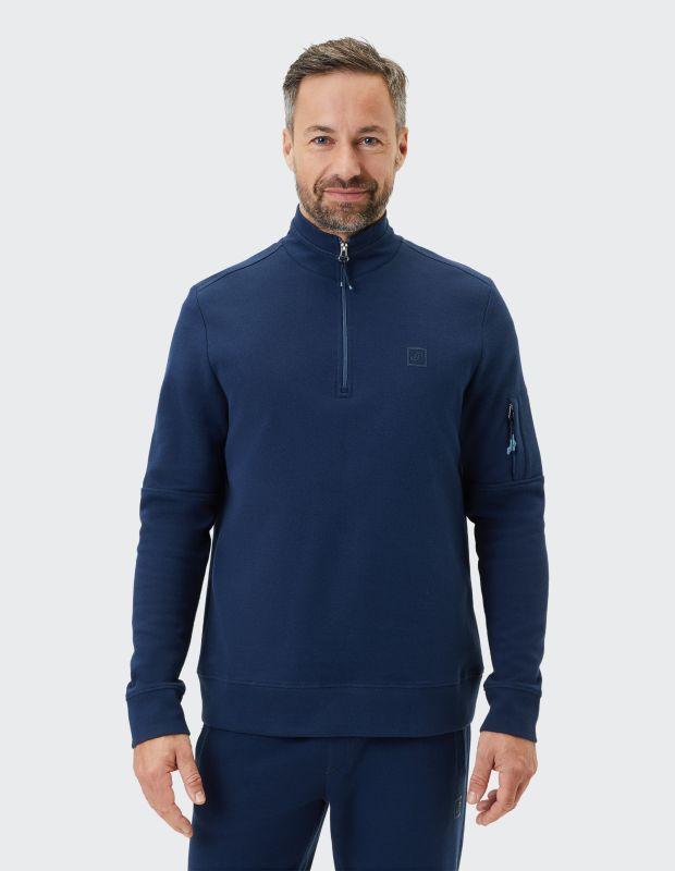 Joy Sportswear Troyer WENKO Sportiver Troyer im Denim Look