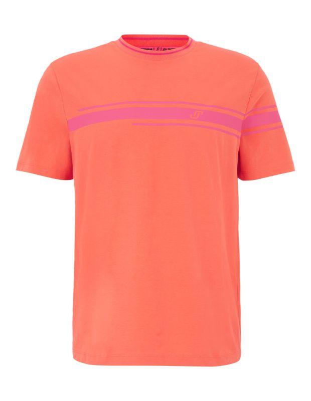 Joy Sportswear T-SHIRT JERSEY G-Style T-Shirt mit Streifen- und Label Print Wochenangebot