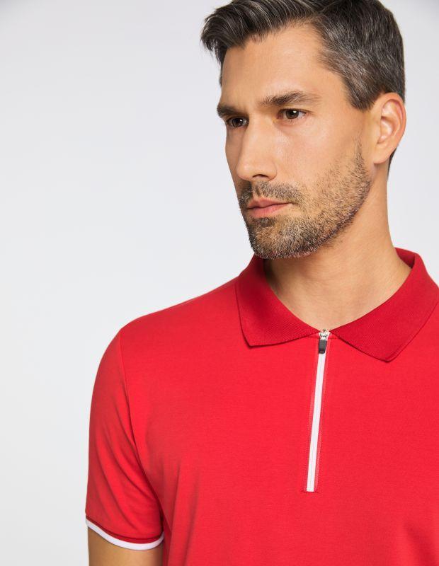 Joy Sportswear Poloshirt MIO Poloshirt mit Kontraststreifen Riesige Rabatte