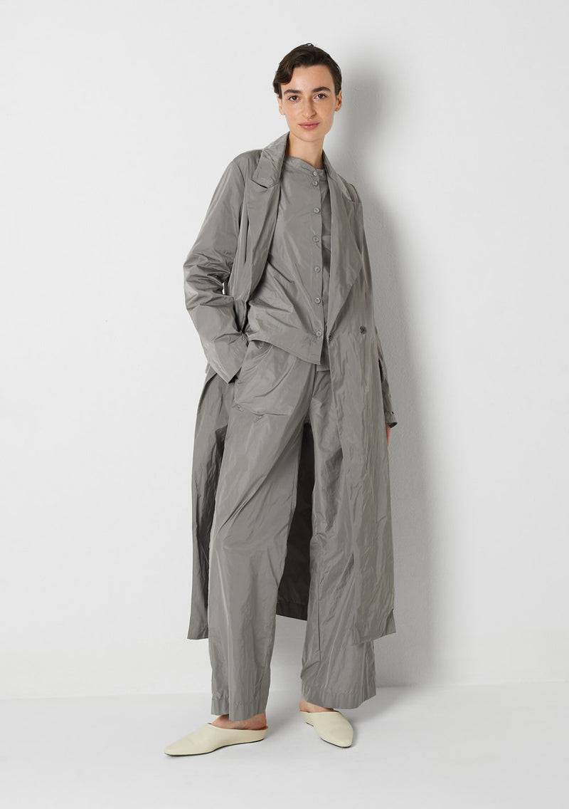 Katharina Hovman Long Coat heavy Taffeta, cement Bestseller