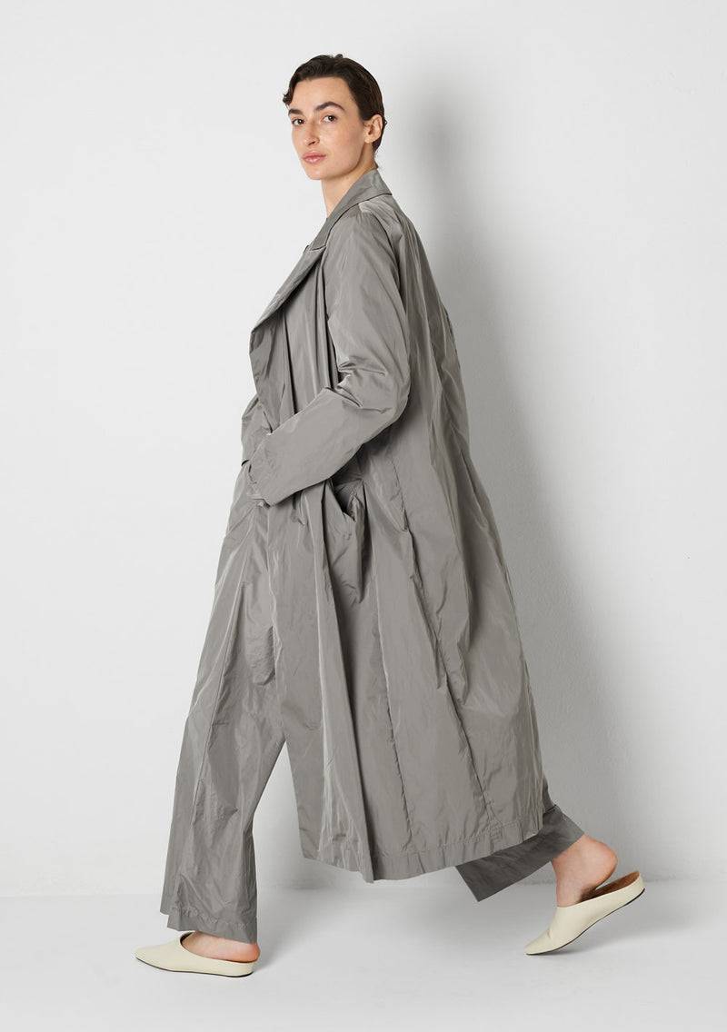 Katharina Hovman Long Coat heavy Taffeta, cement Bestseller