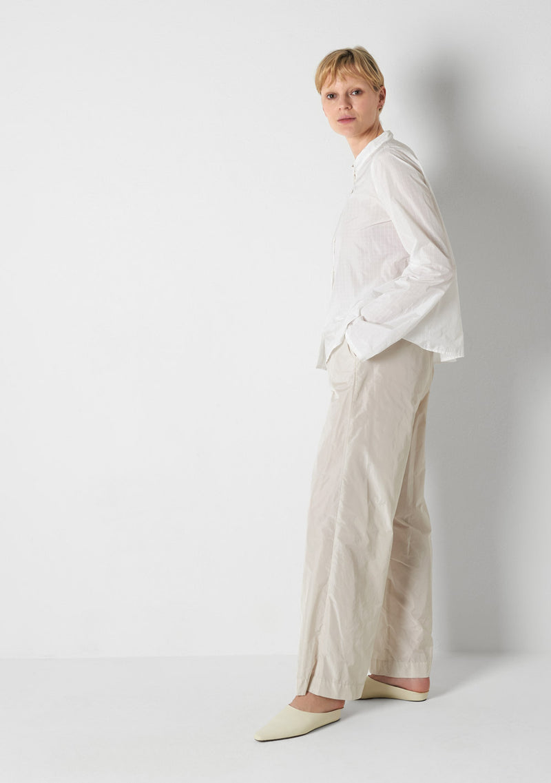 Katharina Hovman Japanbluse RIBSTOP, white Sonderangebote