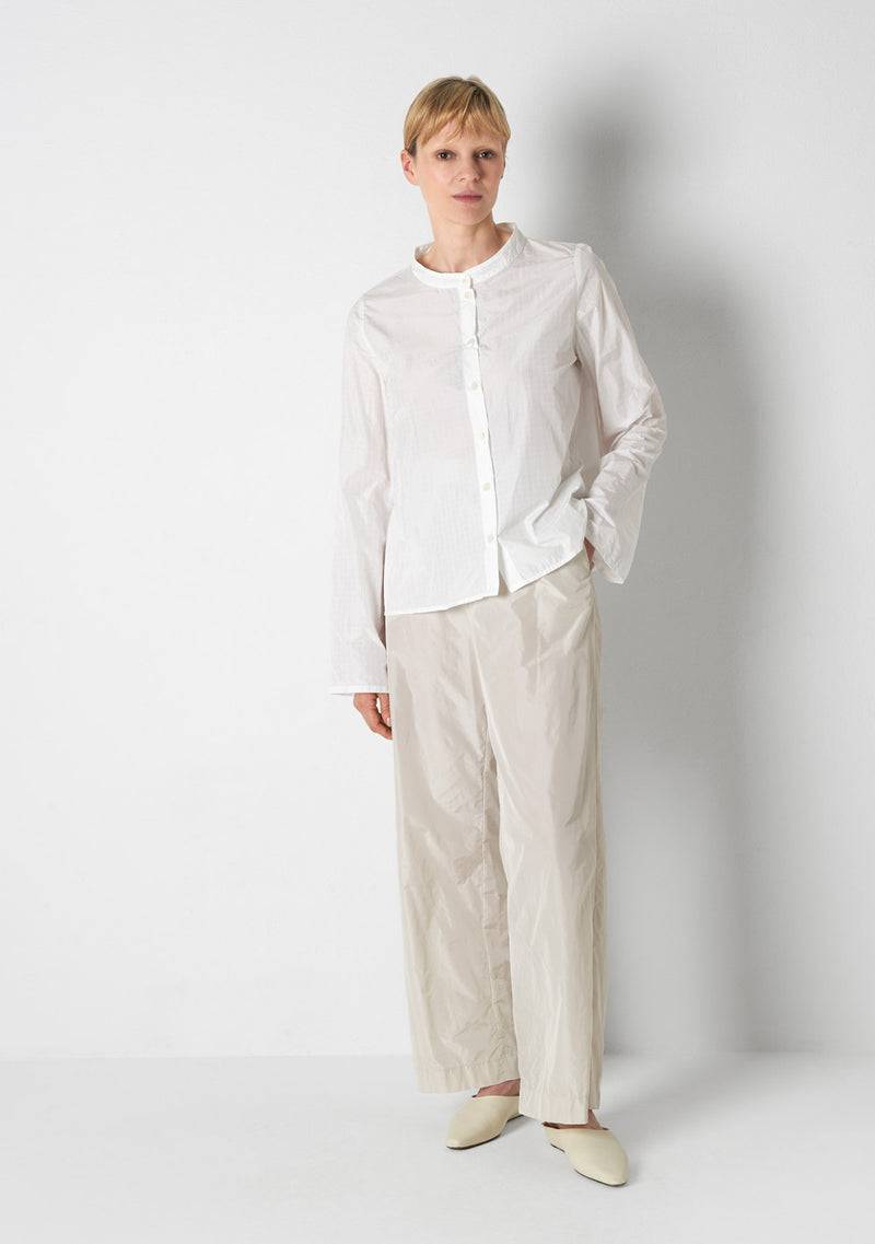 Katharina Hovman Japanbluse RIBSTOP, white Sonderangebote