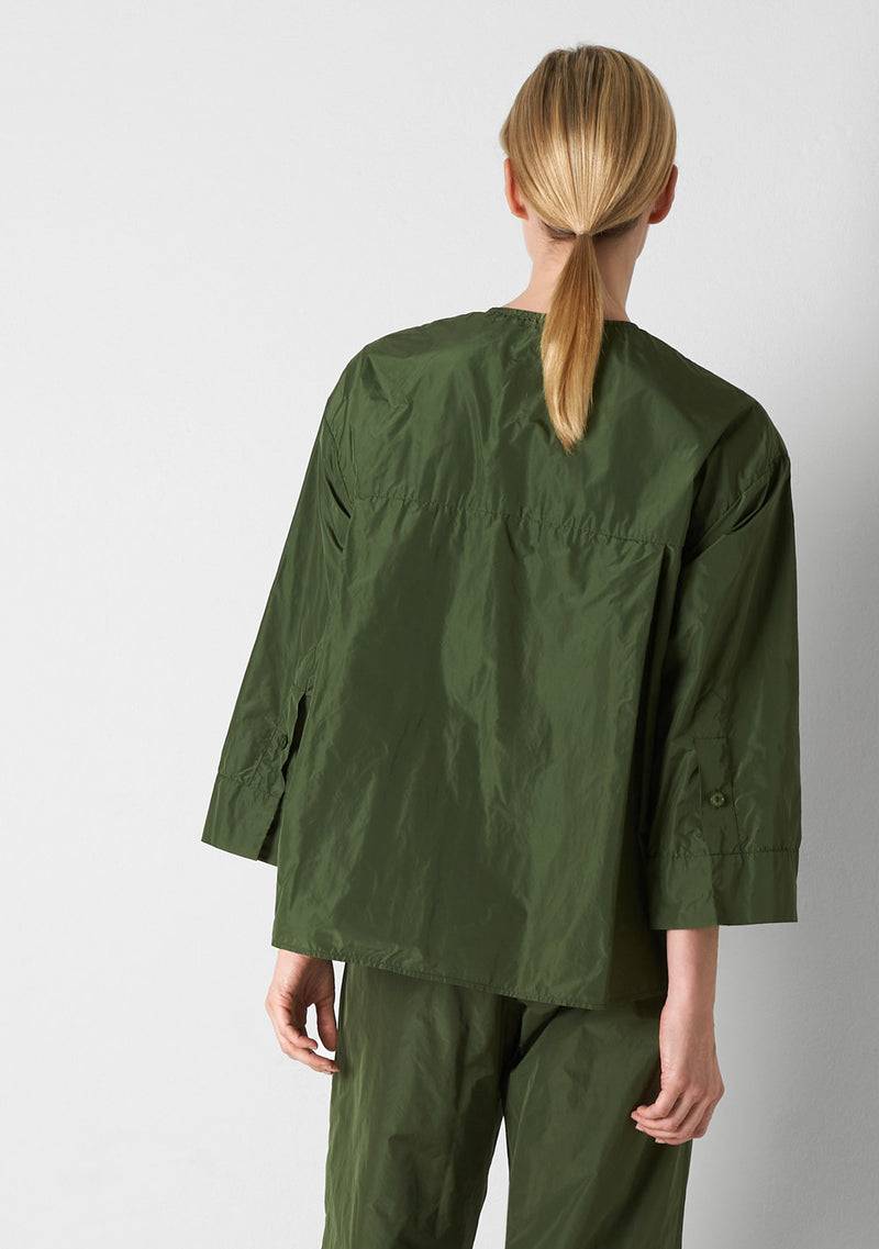 Katharina Hovman Big Blouse Short green tea Clearance-Verkauf