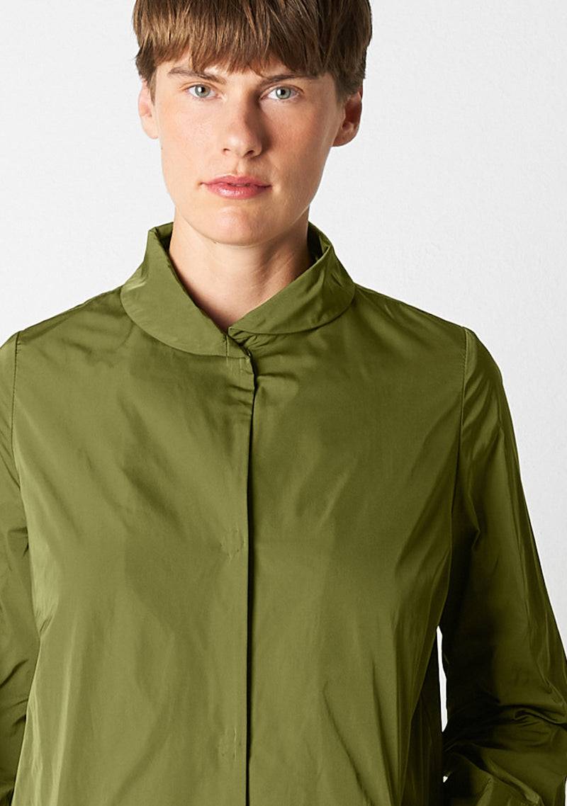 Katharina Hovman Mantel heavy Taffeta, matcha Exklusive Angebote