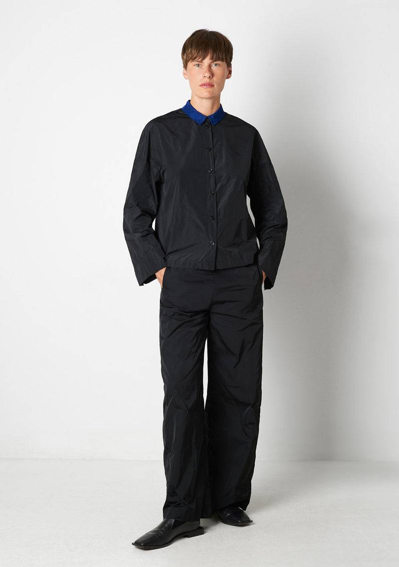 Katharina Hovman Kimonobluse black/royal Räumungsverkauf