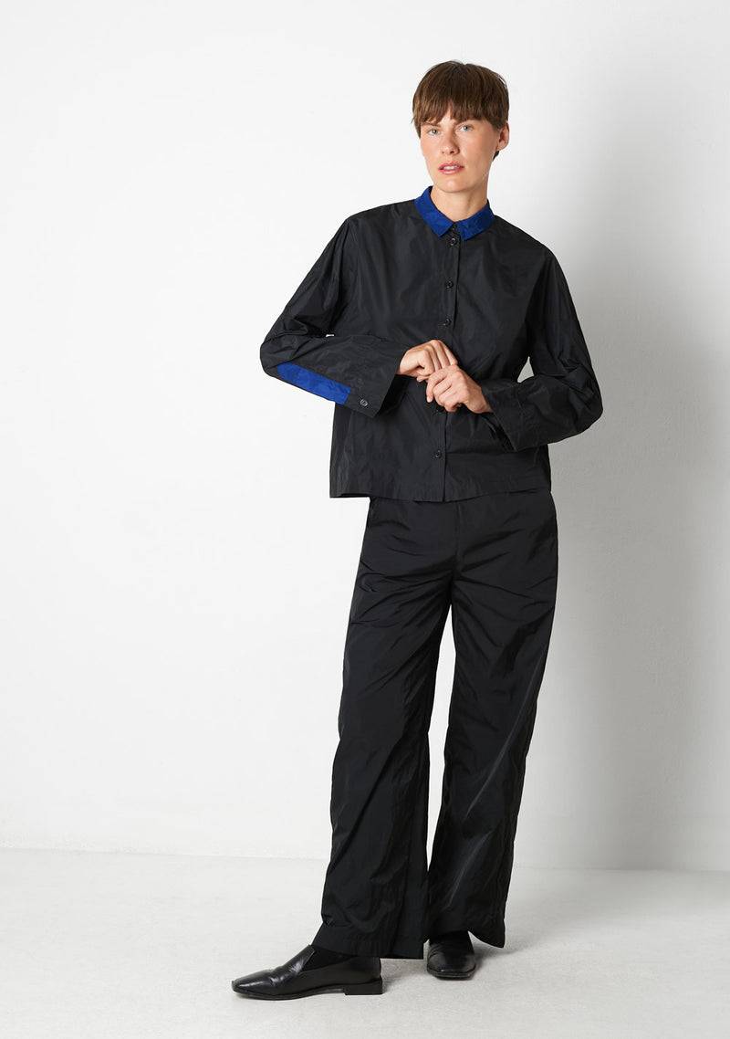 Katharina Hovman Kimonobluse black/royal Räumungsverkauf