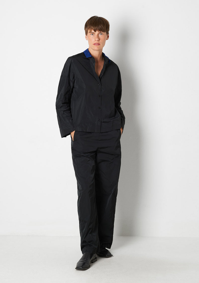 Katharina Hovman Kimonobluse black/royal Räumungsverkauf