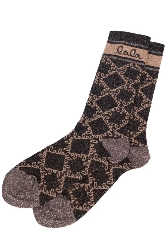 Lala Berlin Socks Aske viscose mix gold lalagram Muttertagsangebot