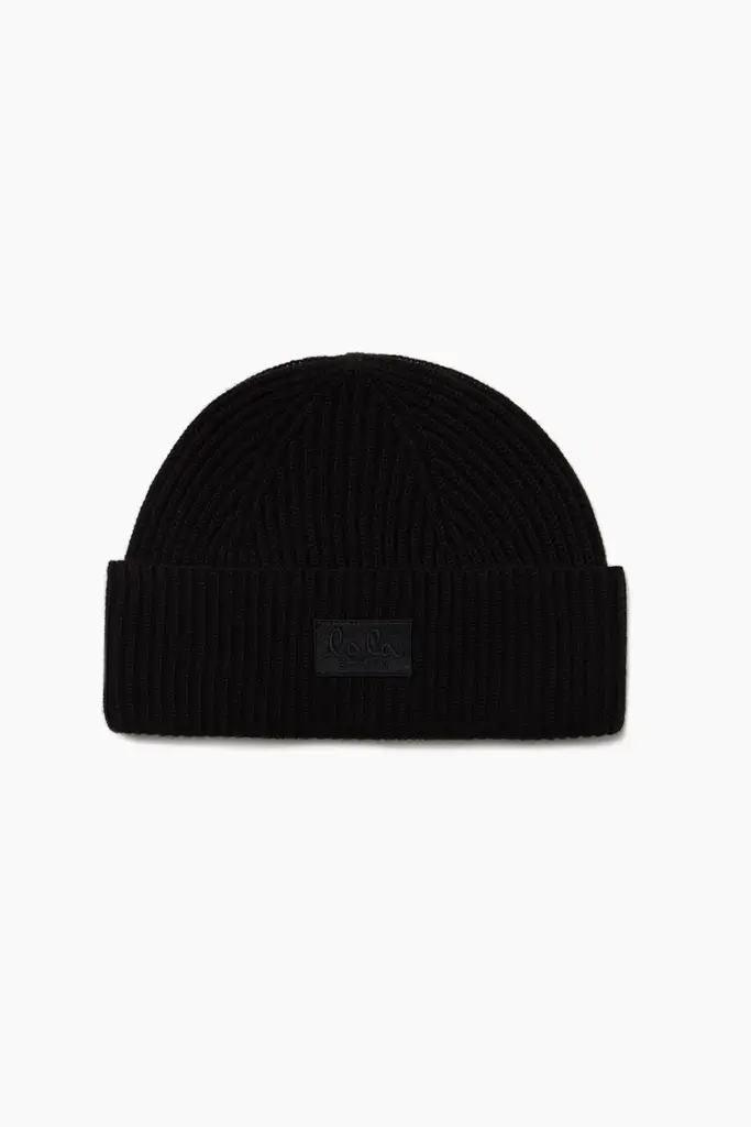 Lala Berlin Beanie Lines wool mix lala black Jubiläumsangebot