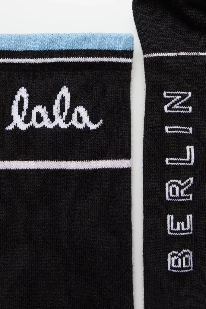 Lala Berlin Socks Allena cotton mix black Top Angebot