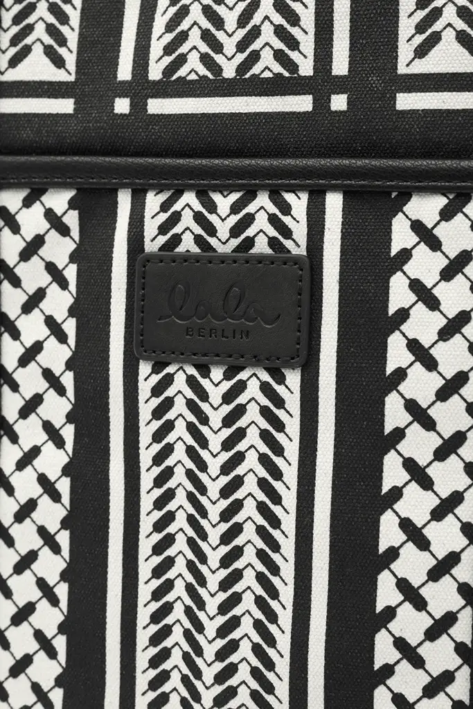 Lala Berlin Tote Carmela 2.0 canvas heritage stripe black Zeitlich begrenztes Angebot