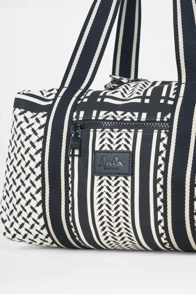 Lala Berlin Small Bag Muriel canvas heritage off white/black Exklusive Angebote