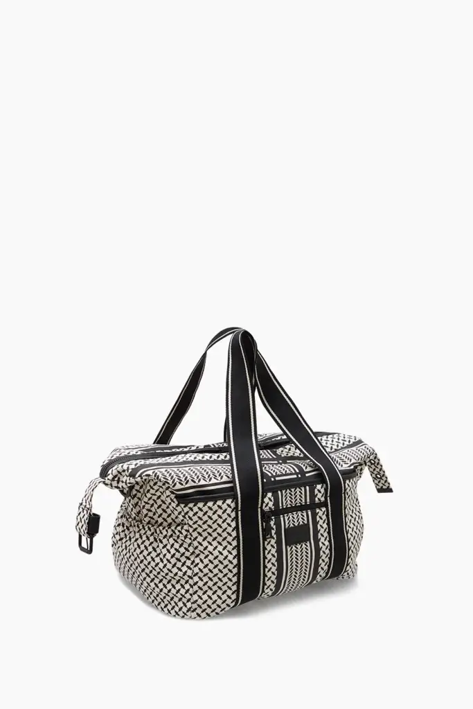 Lala Berlin Big Bag Muriel 2.0 canvas heritage stripe black Große Rabatte