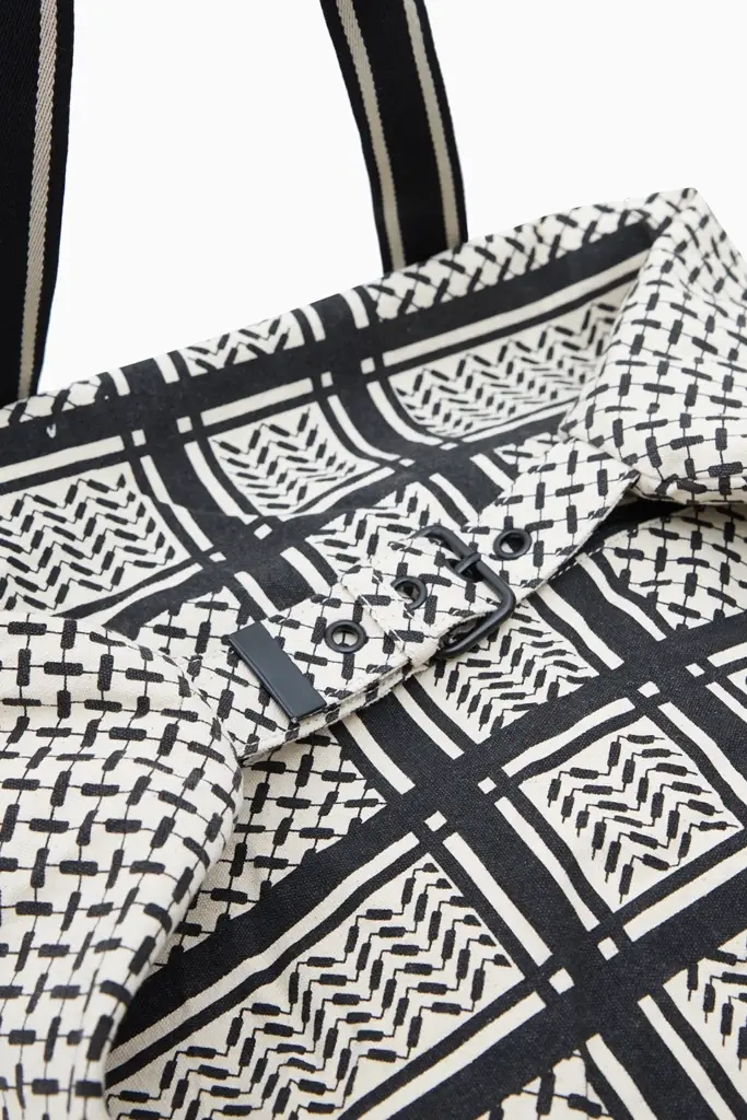 Lala Berlin Big Bag Muriel 2.0 canvas heritage stripe black Große Rabatte