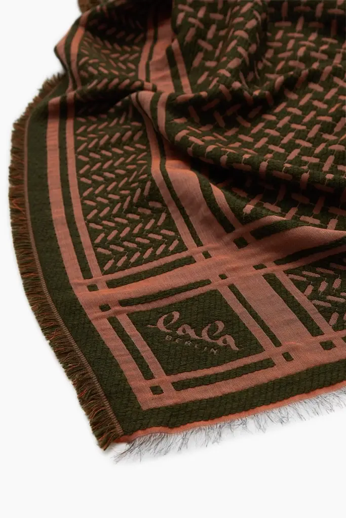 Lala Berlin Triangle Anaya wool mix forest/pumpkin Bestseller