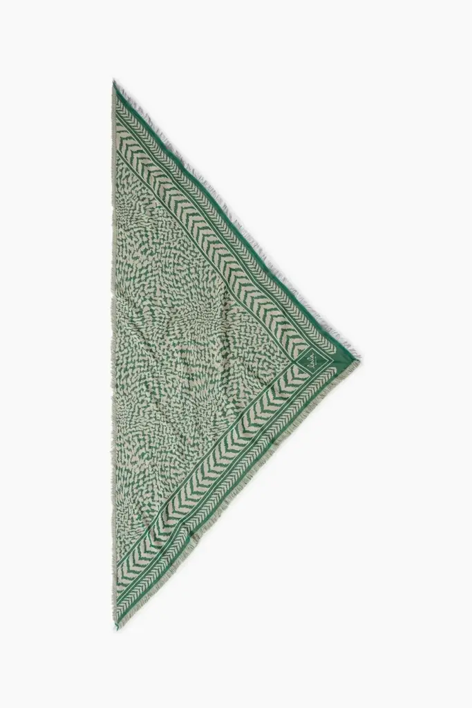Lala Berlin Triangle Anmye wool mix green/sand Saisonale Angebote