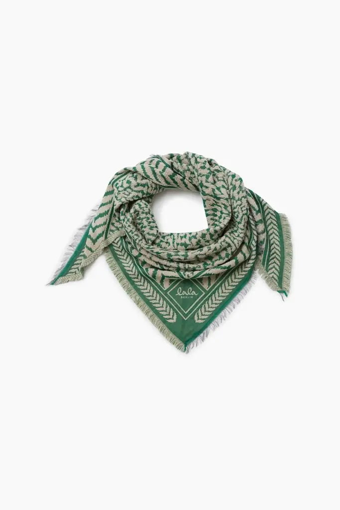 Lala Berlin Triangle Anmye wool mix green/sand Saisonale Angebote