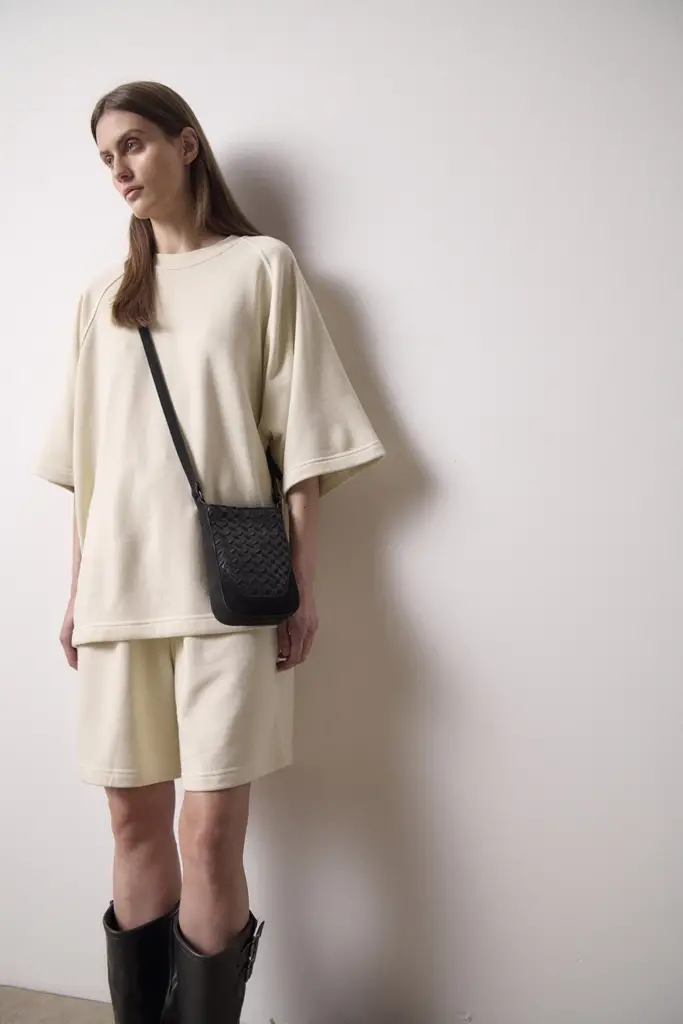 Lala Berlin Flat Crossbody Milwa grainy vegan leather black Letzter Tag