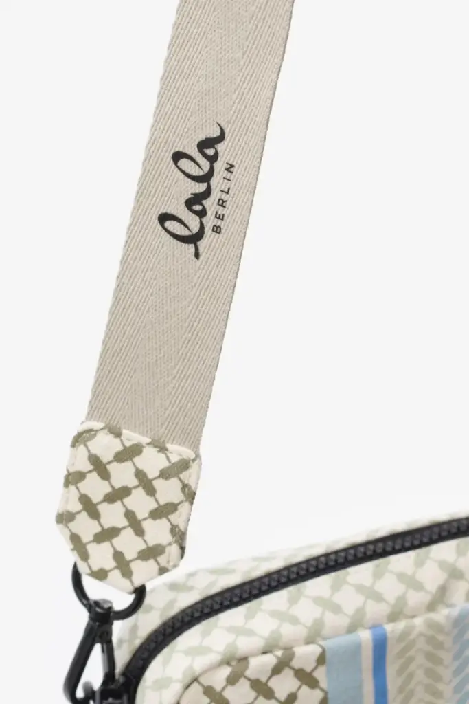 Lala Berlin Crossbody Milly canvas heritage stripe olive Sonderangebot der Fabrik
