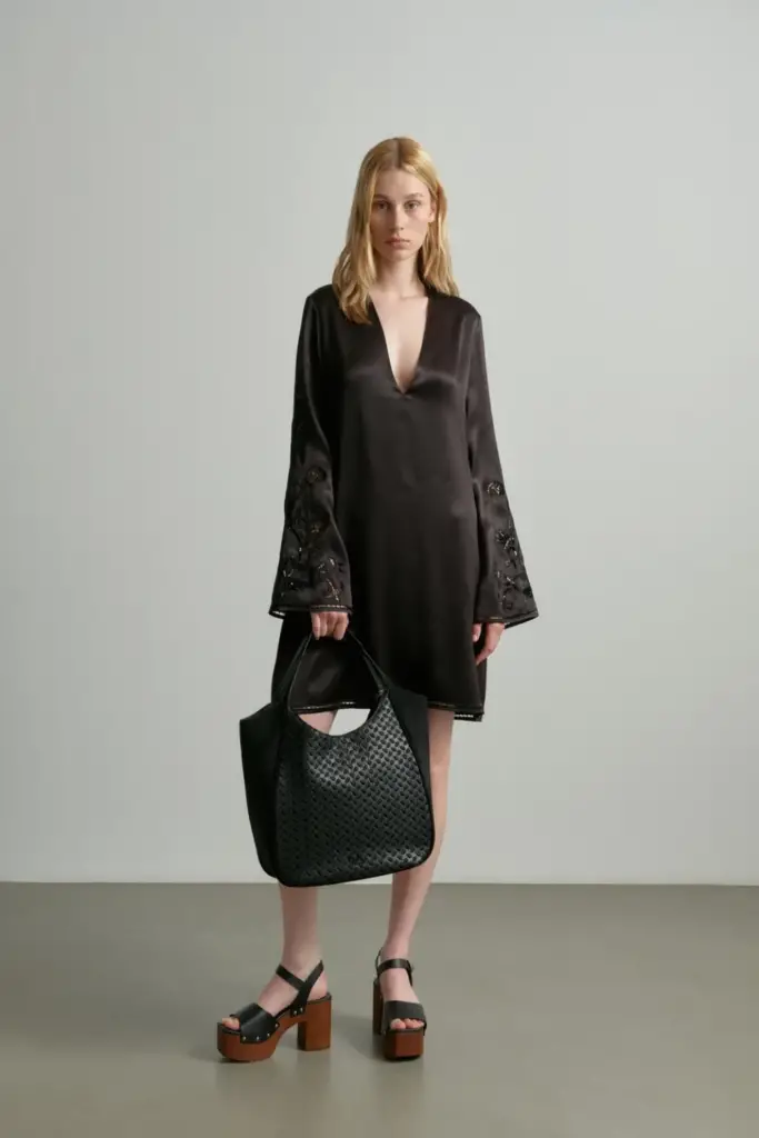 Lala Berlin Shopper Mar vegan leather heritage embroidery black Discount Store für neue Produkte