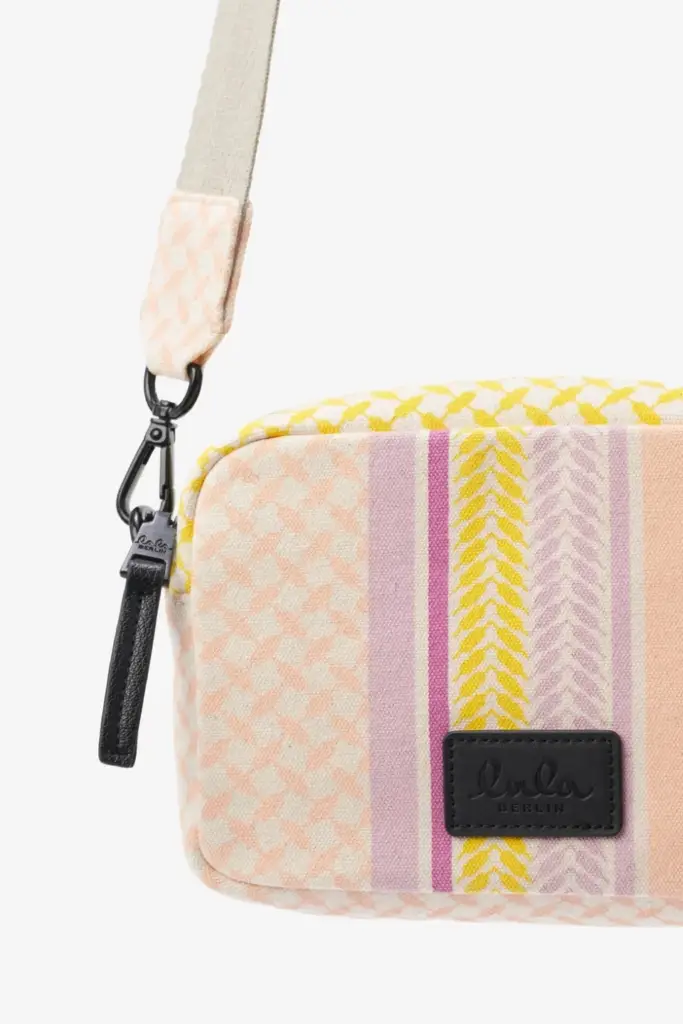Lala Berlin Crossbody Milly canvas heritage stripe yellow Kostenloser Versand international