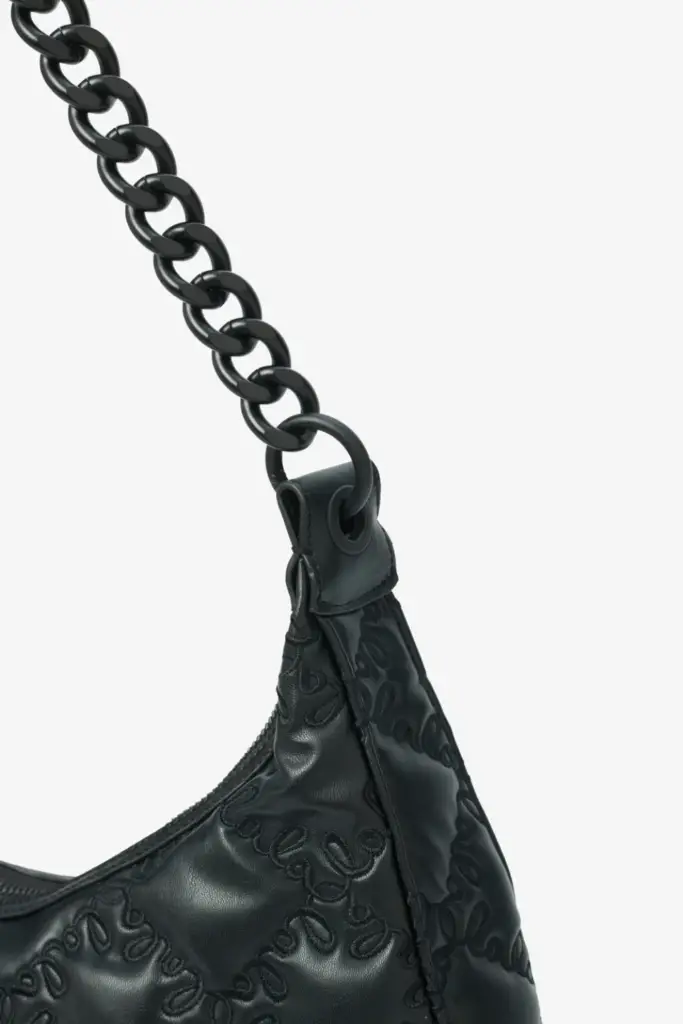 Lala Berlin Shoulderbag Mewis vegan leather lalagram black Fabrikladen