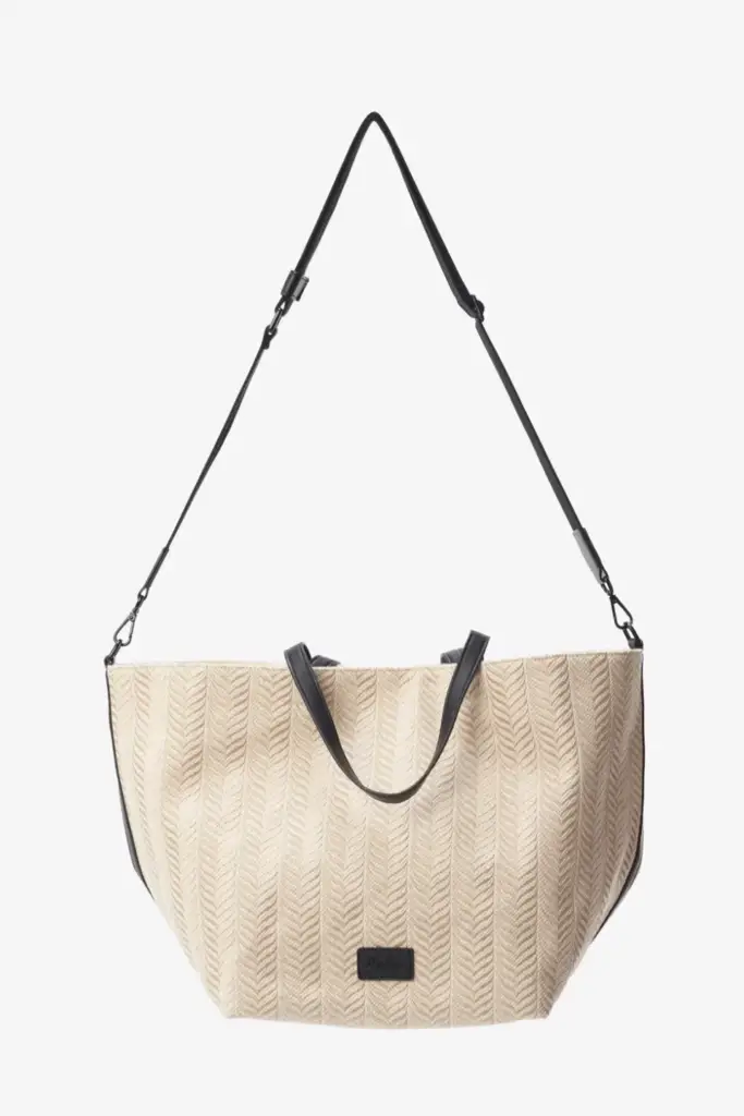 Lala Berlin Shopper Monna canvas chevron cream 50% Rabatt für begrenzte Zeit