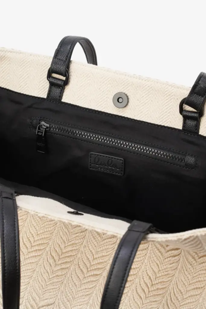 Lala Berlin Shopper Monna canvas chevron cream 50% Rabatt für begrenzte Zeit