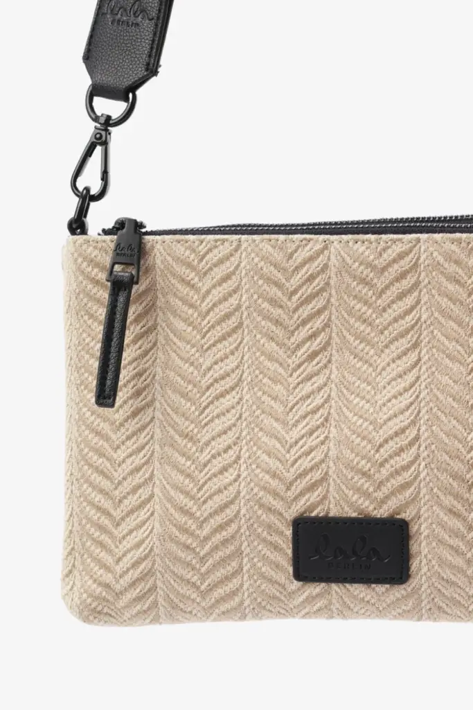 Lala Berlin Crossbody Pouch Marte canvas chevron cream 2025