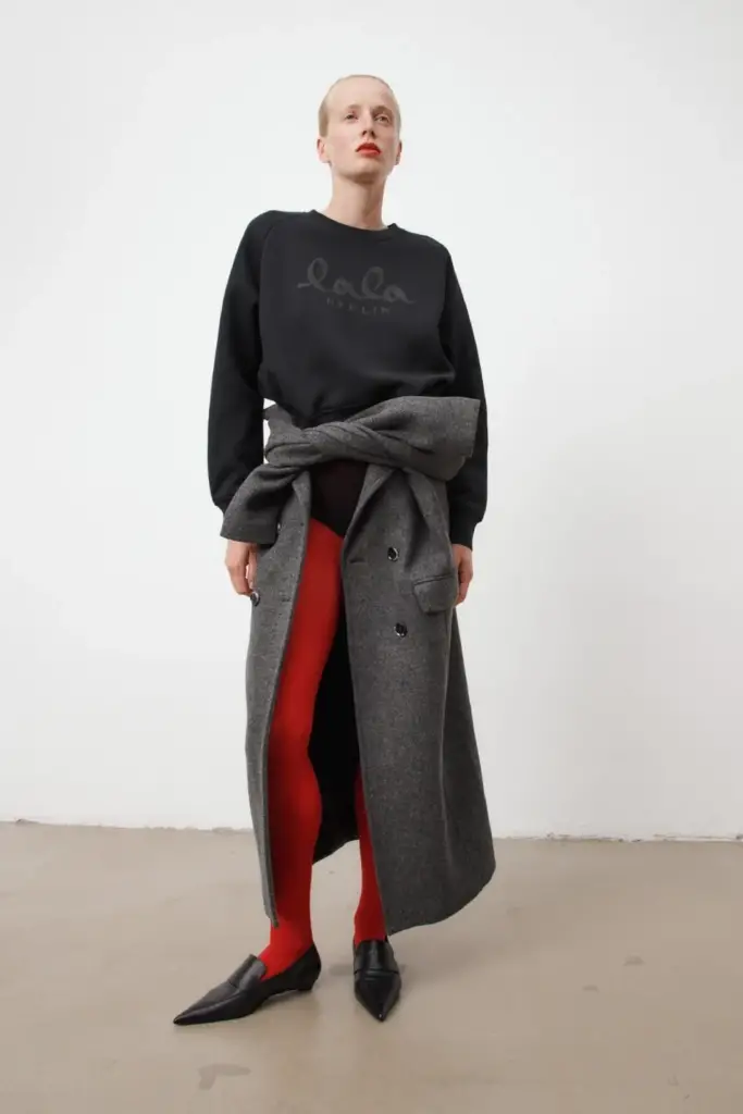 Lala Berlin Sweatshirt Ijora cotton black Auslauf