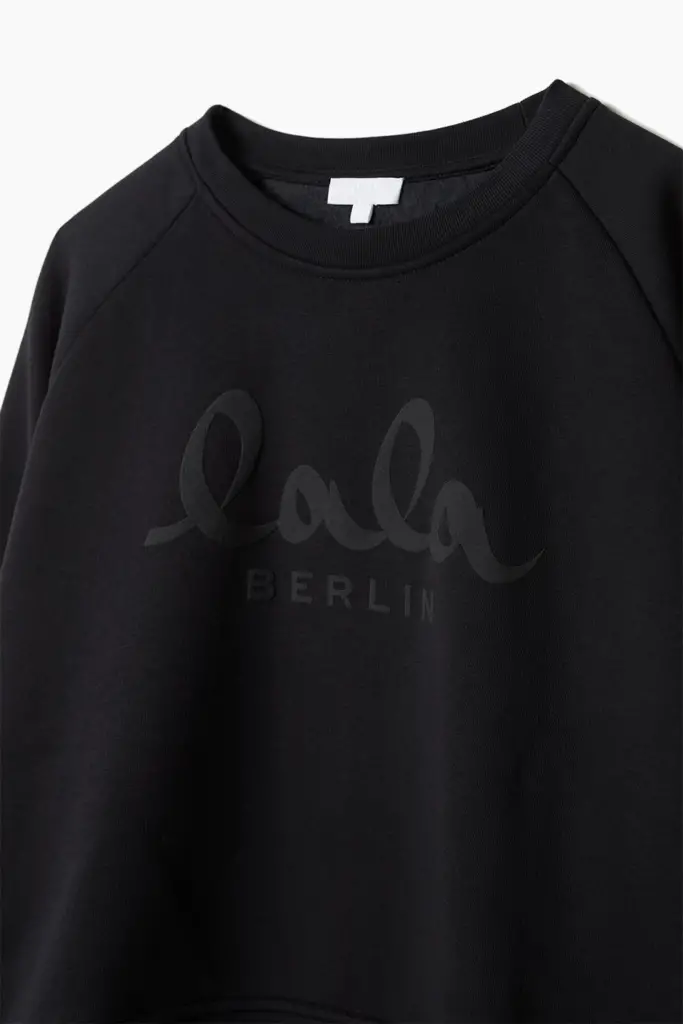 Lala Berlin Sweatshirt Ijora cotton black Auslauf