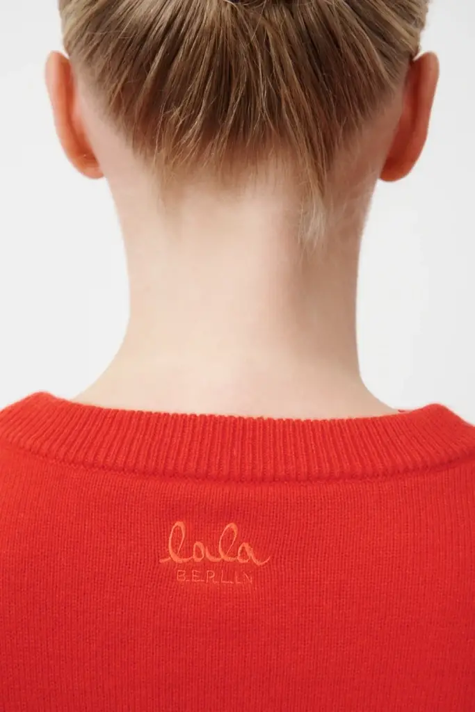 Lala Berlin Jumper Kira cotton mix hot orange Verkauf