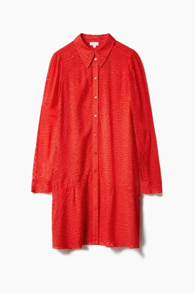 Lala Berlin Dress Davis viscose hot orange Hotsell