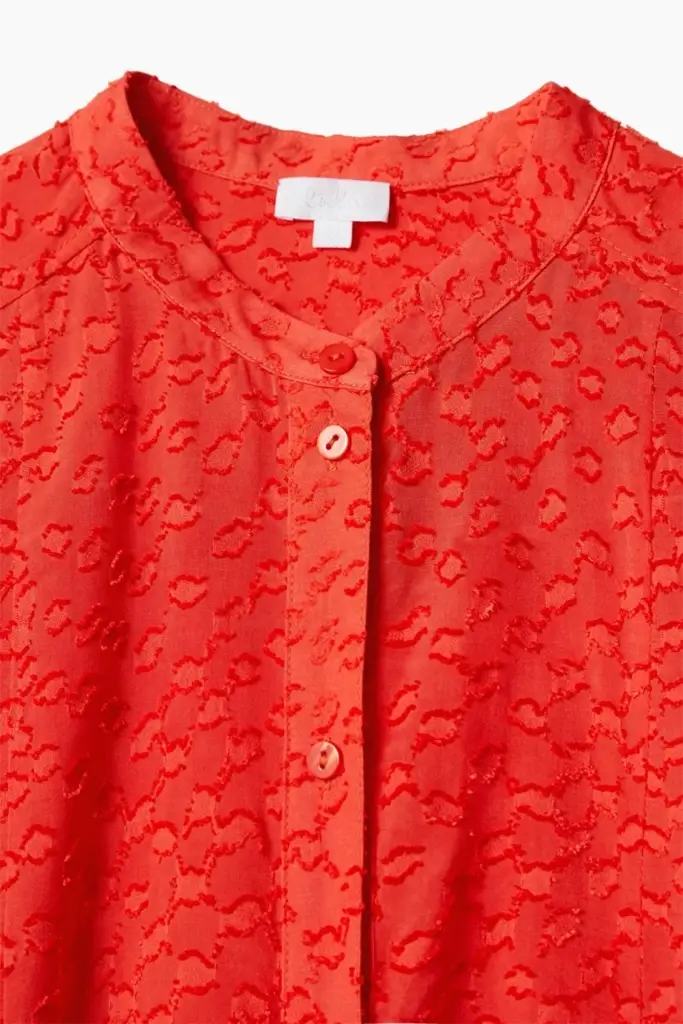 Lala Berlin Blouse Baran viscose hot orange Günstiger Verkauf